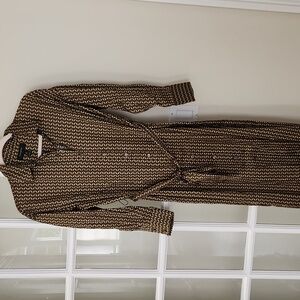 NWT Banana Republic Brown Patterned Shirt Dress